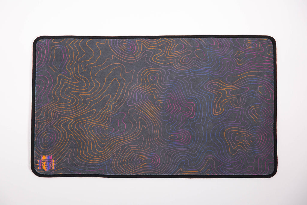 **CLEARANCE** "Topographic" Sunmask Fuzzy Cloth TCG Playmat